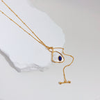 Mother-of-Pearl Lapis Necklace — Mother-of-Pearl, Lapis & 18K Gold Vermeil | SENLORE