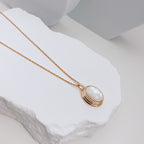 Mother-of-Pearl Pendant Necklace — Mother-of-Pearl & 18K Gold Vermeil | SENLORE