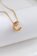 Diamond-Lattice Zirconia Necklace — Cubic Zirconia & 18K Gold Vermeil | SENLORE