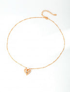 Heart Pearl Necklace — Sterling Silver, 18K Gold Vermeil, natural freshwater pearl | SENLORE