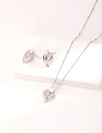 Heart Pearl Necklace — Sterling Silver, 18K Gold Vermeil, natural freshwater pearl | SENLORE