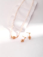 Flower Cluster Pearl Necklace — Sterling Silver, 18K Gold Vermeil, natural freshwater pearl | SENLORE