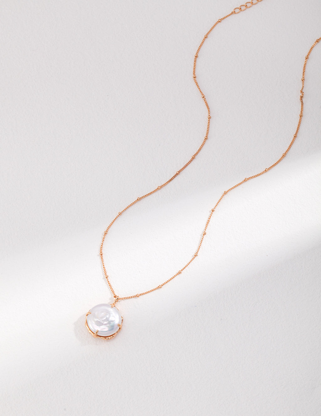 Baroque Vine Pearl Necklace — 18K Gold Vermeil, natural baroque pearl | SENLORE