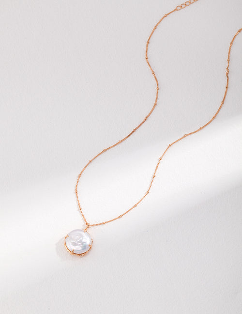 Baroque Vine Pearl Necklace — 18K Gold Vermeil, natural baroque pearl | SENLORE