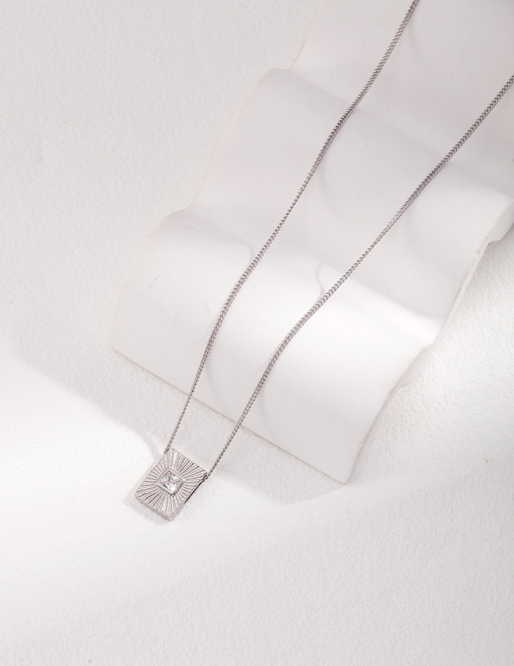 Minimal Sun God Zircon Earrings — Sterling Silver, 18K Gold Vermeil, cubic zirconia | SENLORE