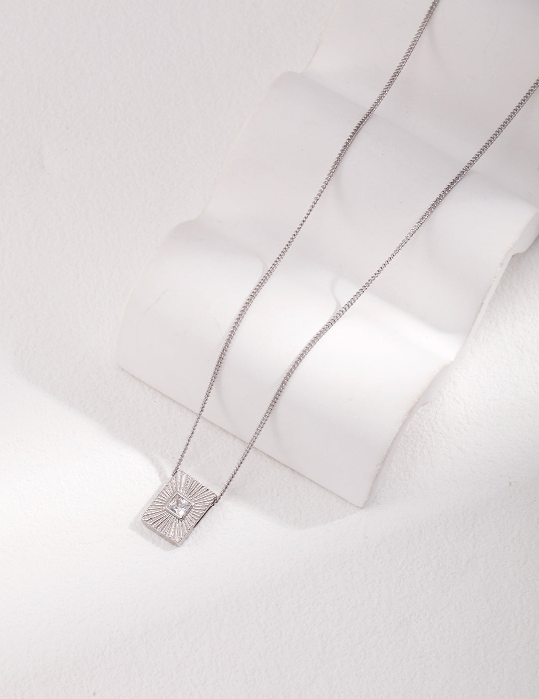Minimal Sun God Zircon Earrings — Sterling Silver, 18K Gold Vermeil, cubic zirconia | SENLORE