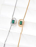 SENLORE Fashion Minimalist Zircon Necklace – Front View