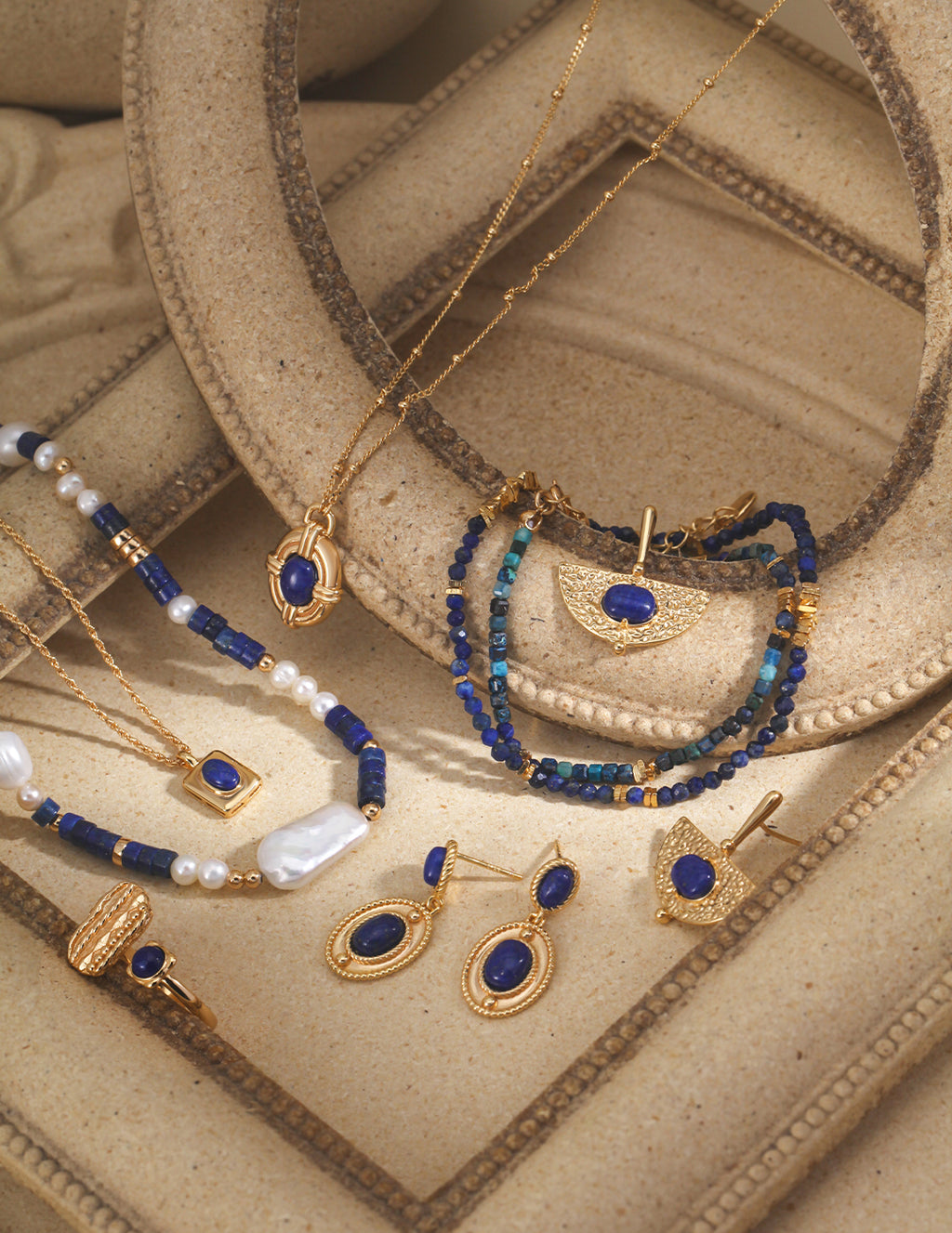 Lapis Lazuli Necklace — 18K Gold Vermeil, lapis lazuli | SENLORE