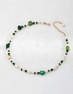 SENLORE Pearl Agate Necklace – Detail Close-up