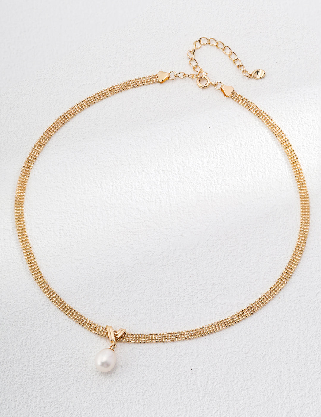 Minimal Pearl Pendant Necklace — Sterling Silver, 18K Gold Vermeil, natural freshwater pearl | SENLORE