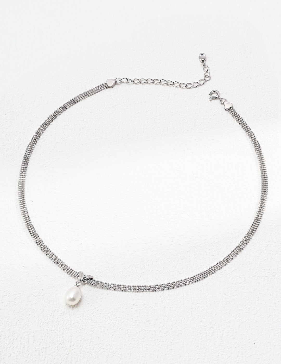 Minimal Pearl Pendant Necklace — Sterling Silver, 18K Gold Vermeil, natural freshwater pearl | SENLORE