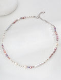 SENLORE Minimalist Natural Pearl Necklace – Detail Close-up