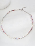 SENLORE Minimalist Natural Pearl Necklace – Detail Close-up