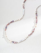 SENLORE Minimalist Natural Pearl Necklace – Side View