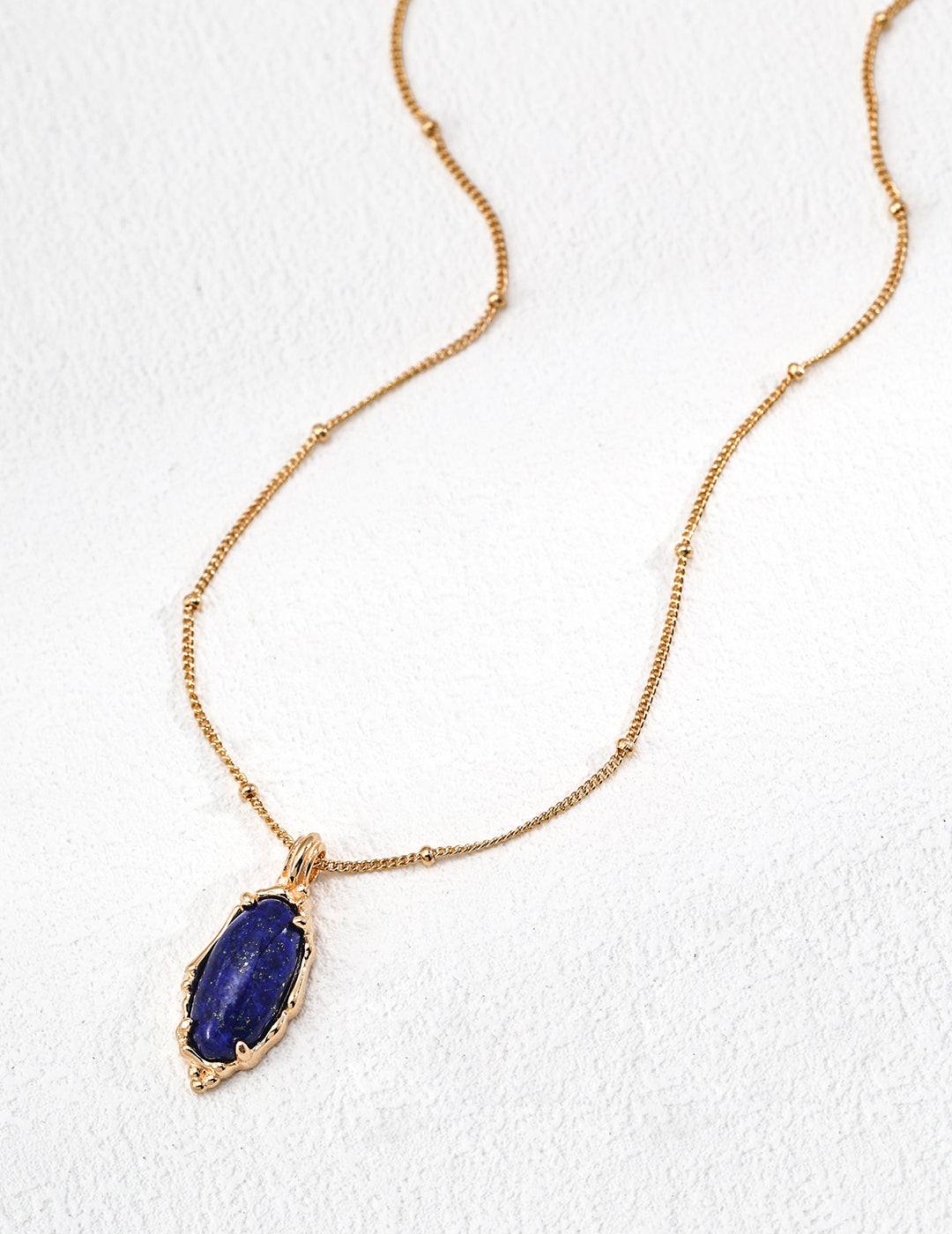 Lapis Lazuli Pendant Necklace — 18K Gold Vermeil, lapis lazuli | SENLORE