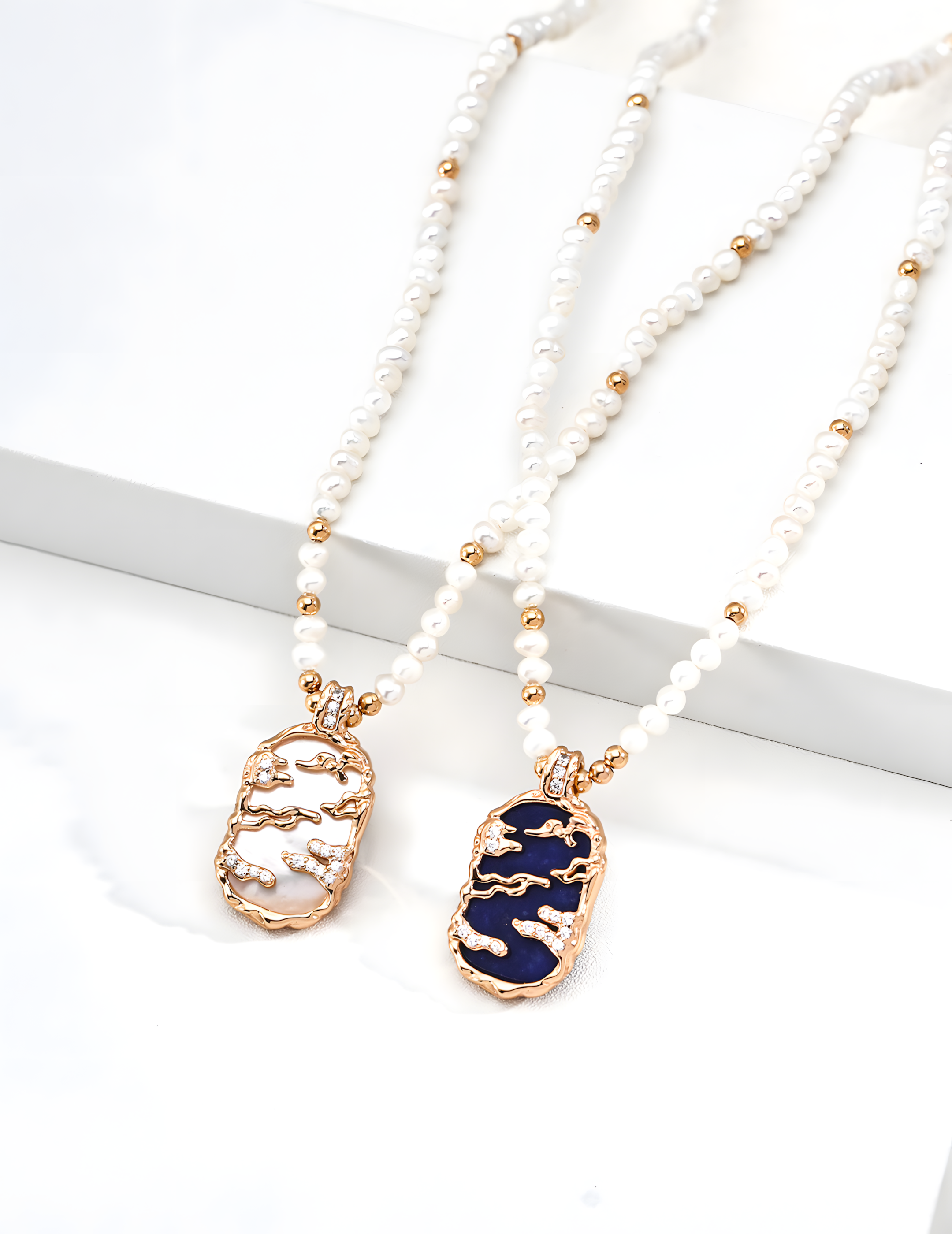 SENLORE Fuyao Pearl Necklace – Front View
