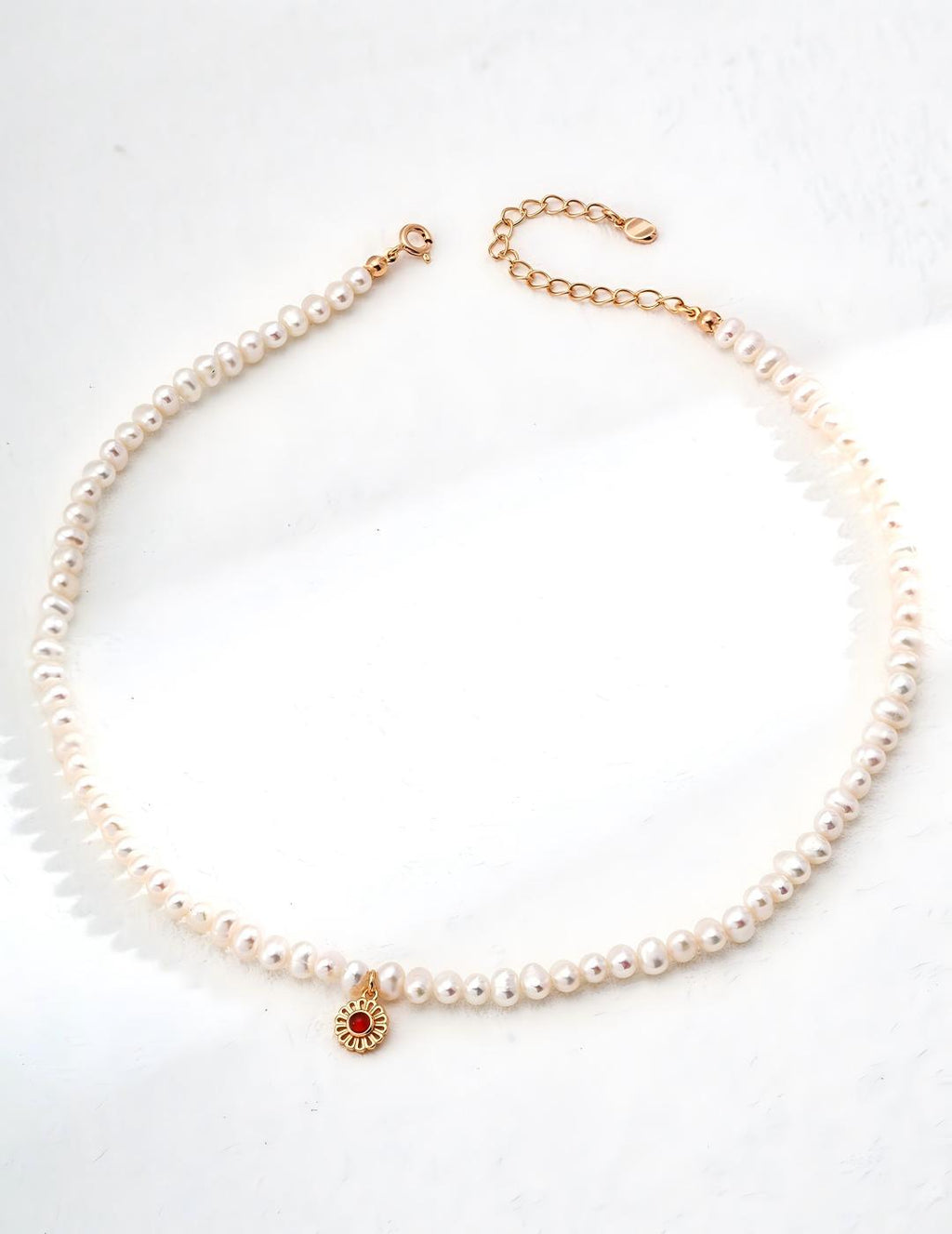 Pearl Agate Necklace — Sterling Silver, 18K Gold Vermeil, agate, natural freshwater pearl | SENLORE