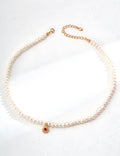 Pearl Agate Necklace — Sterling Silver, 18K Gold Vermeil, agate, natural freshwater pearl | SENLORE