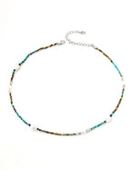 Minimalist Lapis Lazuli Turquoise Necklace