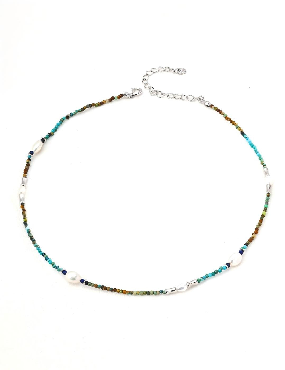 Minimalist Lapis Lazuli Turquoise Necklace