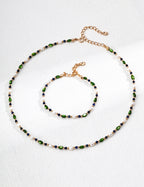SENLORE Celestial Iridescent Necklace – Front View