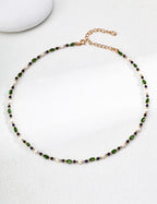 SENLORE Celestial Iridescent Necklace – Detail Close-up