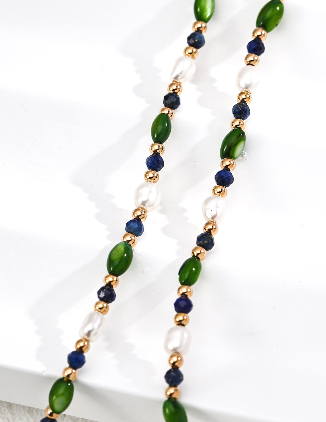 SENLORE Celestial Iridescent Necklace – Side View