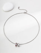 Colorful Floral Ring Necklace — Sterling Silver, 18K Gold Vermeil, cubic zirconia | SENLORE