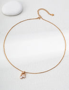 Minimal Pearl Necklace — Sterling Silver, 18K Gold Vermeil, natural freshwater pearl | SENLORE