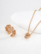 Dream Ring Lucky Necklace — Sterling Silver, 18K Gold Vermeil, cubic zirconia | SENLORE