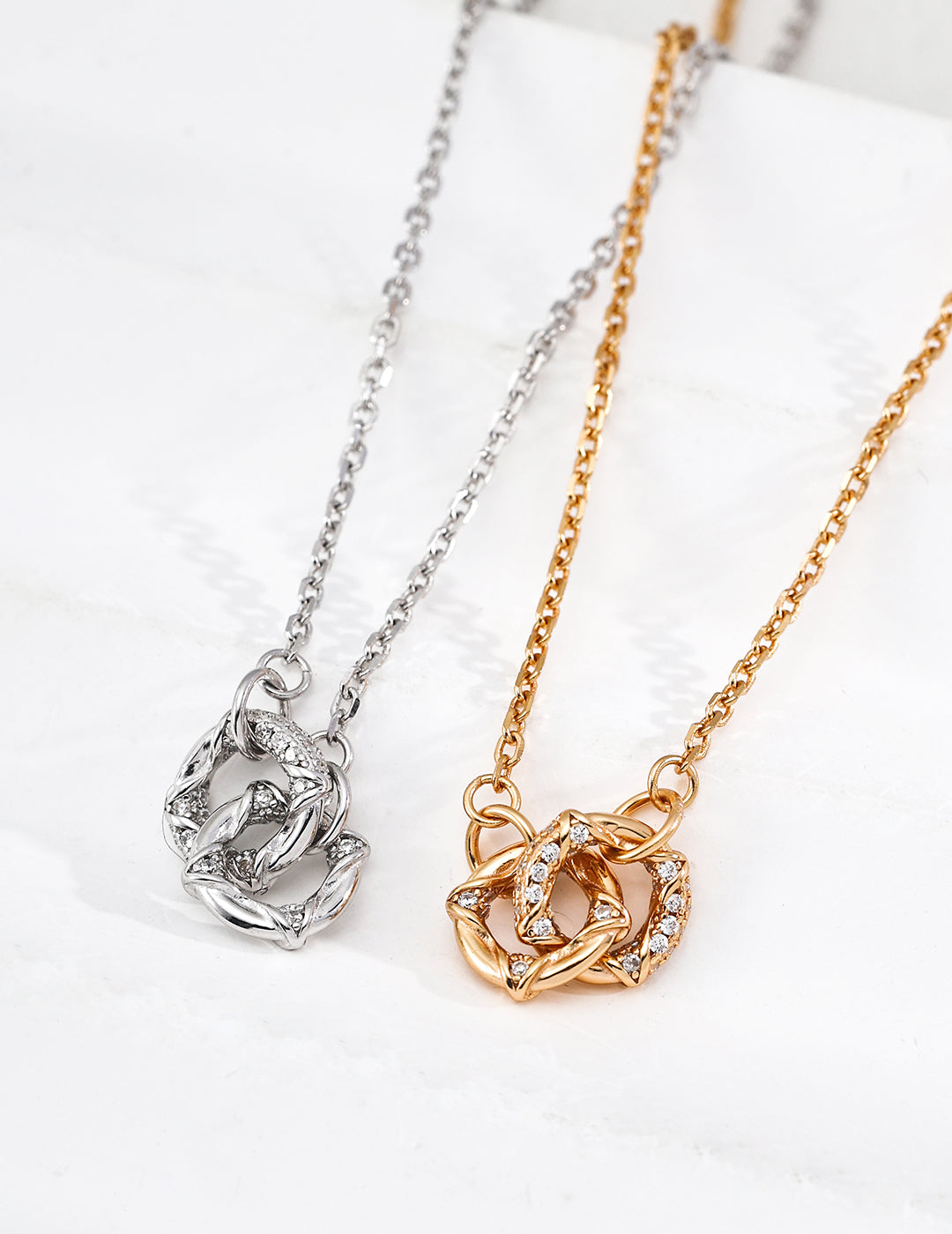 Dream Ring Lucky Necklace — Sterling Silver, 18K Gold Vermeil, cubic zirconia | SENLORE