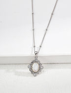 Gothic Lace Necklace — Sterling Silver, 18K Gold Vermeil, amethyst, mother-of-pearl | SENLORE