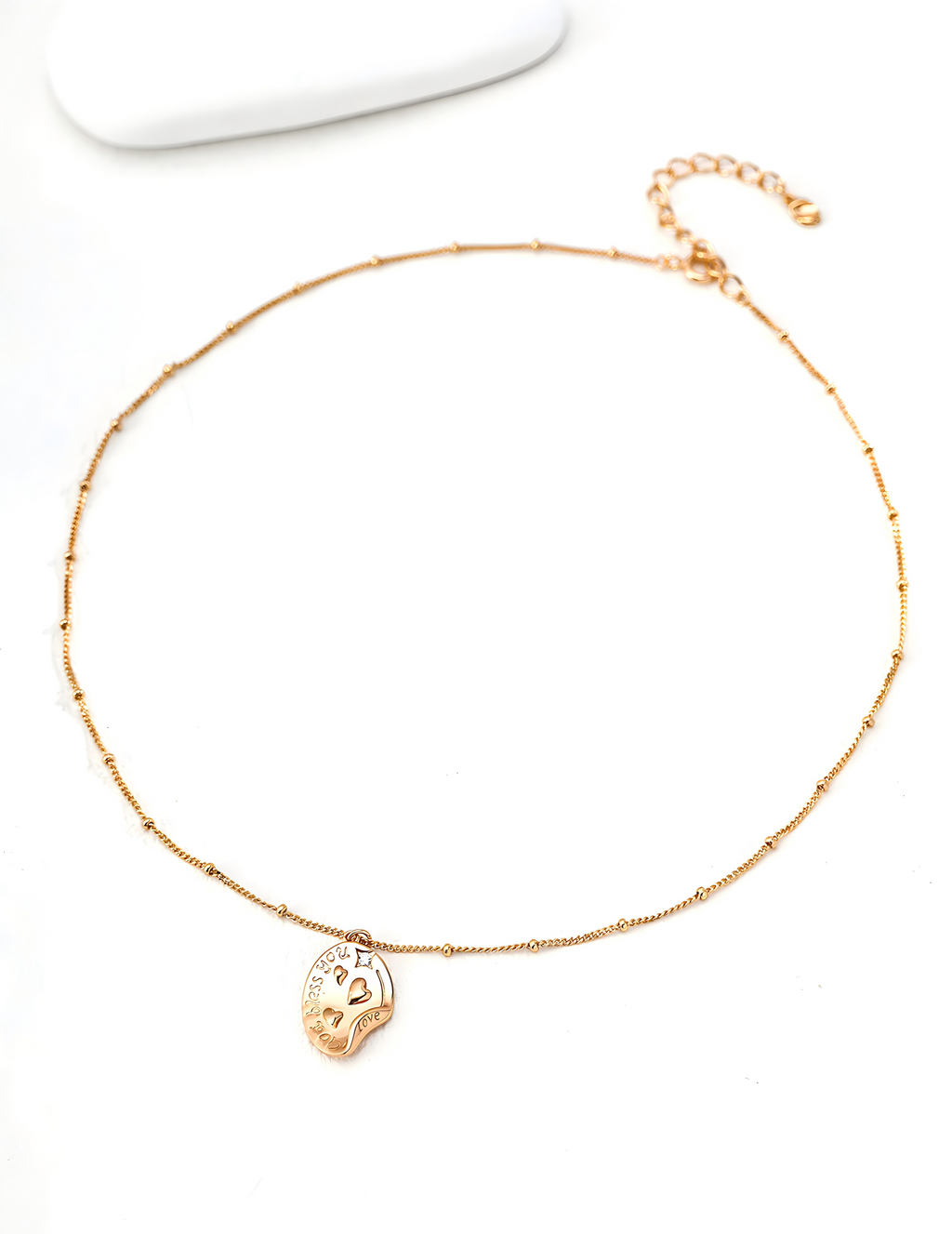 Curved Edge Tag Necklace