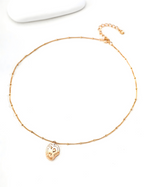 Curved Edge Tag Necklace