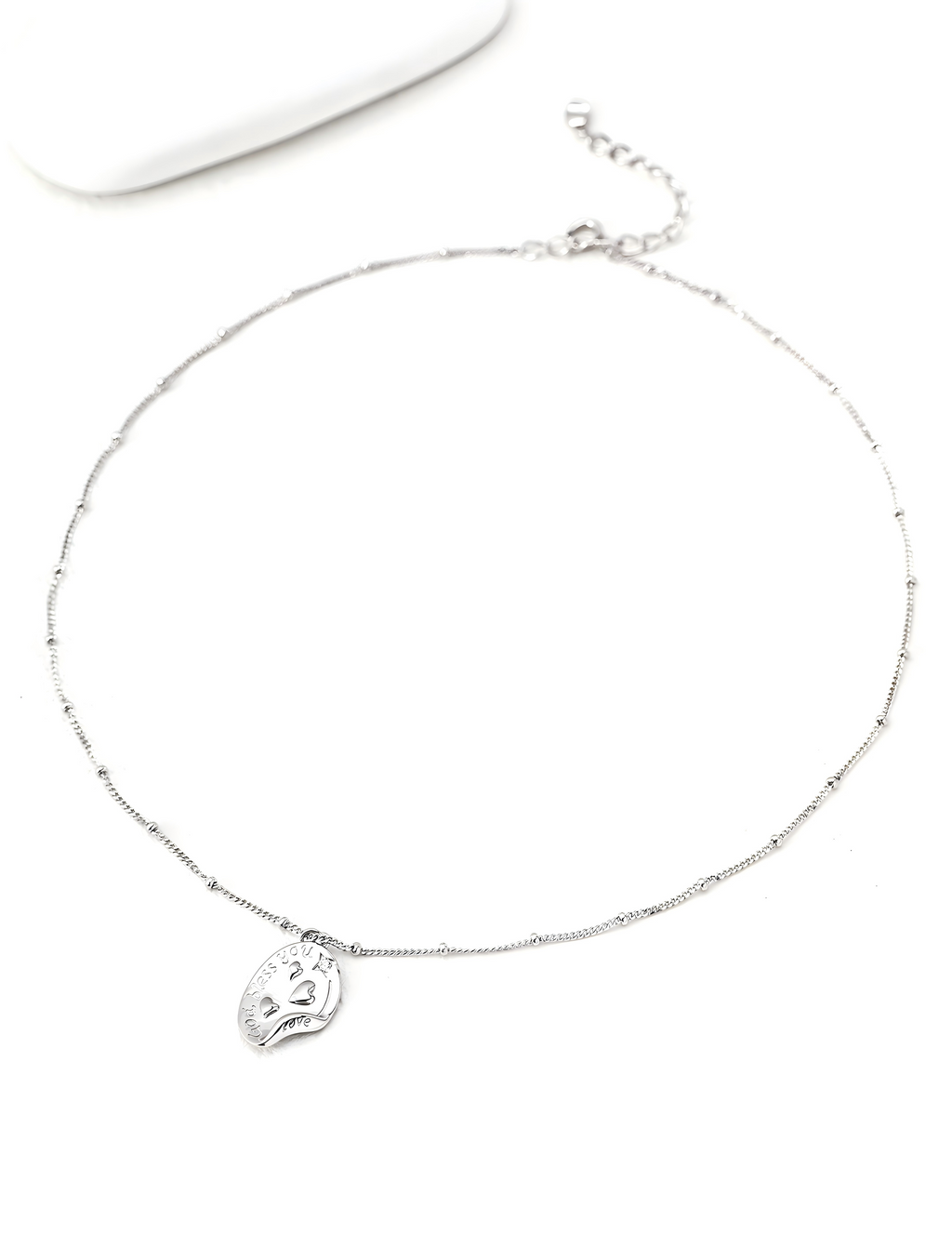 Curved Edge Tag Necklace