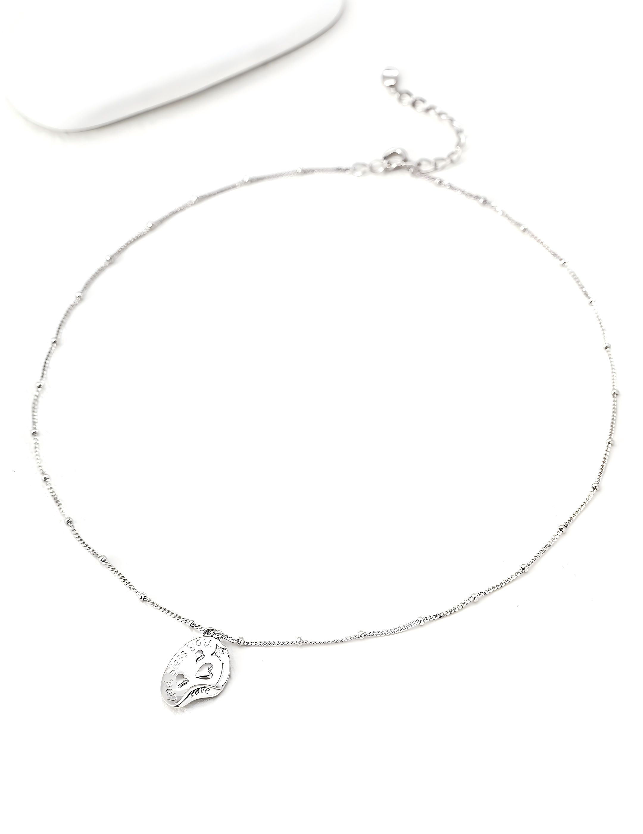 Curved Edge Tag Necklace