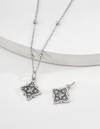 SENLORE Cross Star Clover Necklace – Lifestyle Shot