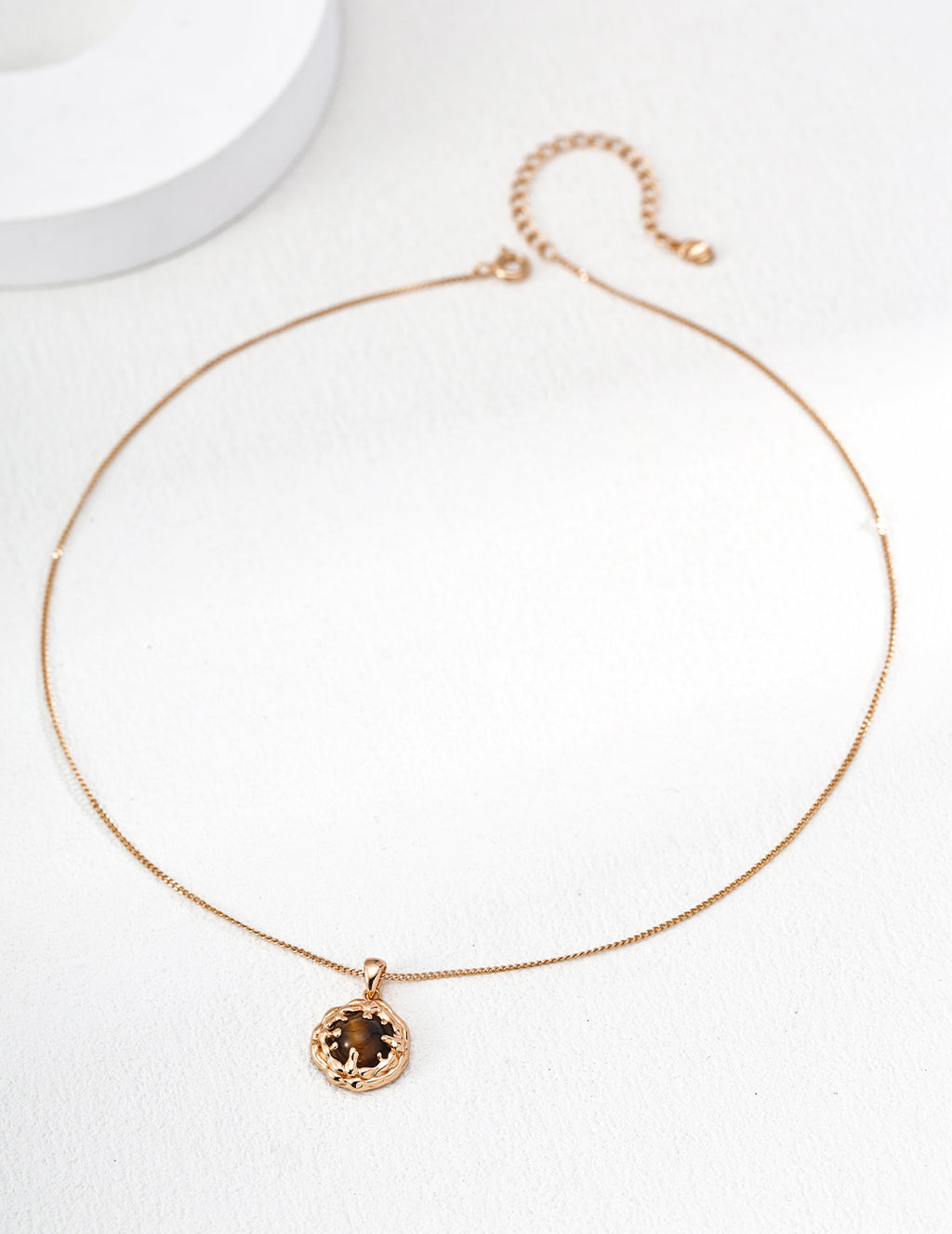 Coral Sea Turquoise Necklace — 18K Gold Vermeil, turquoise, tiger's eye | SENLORE
