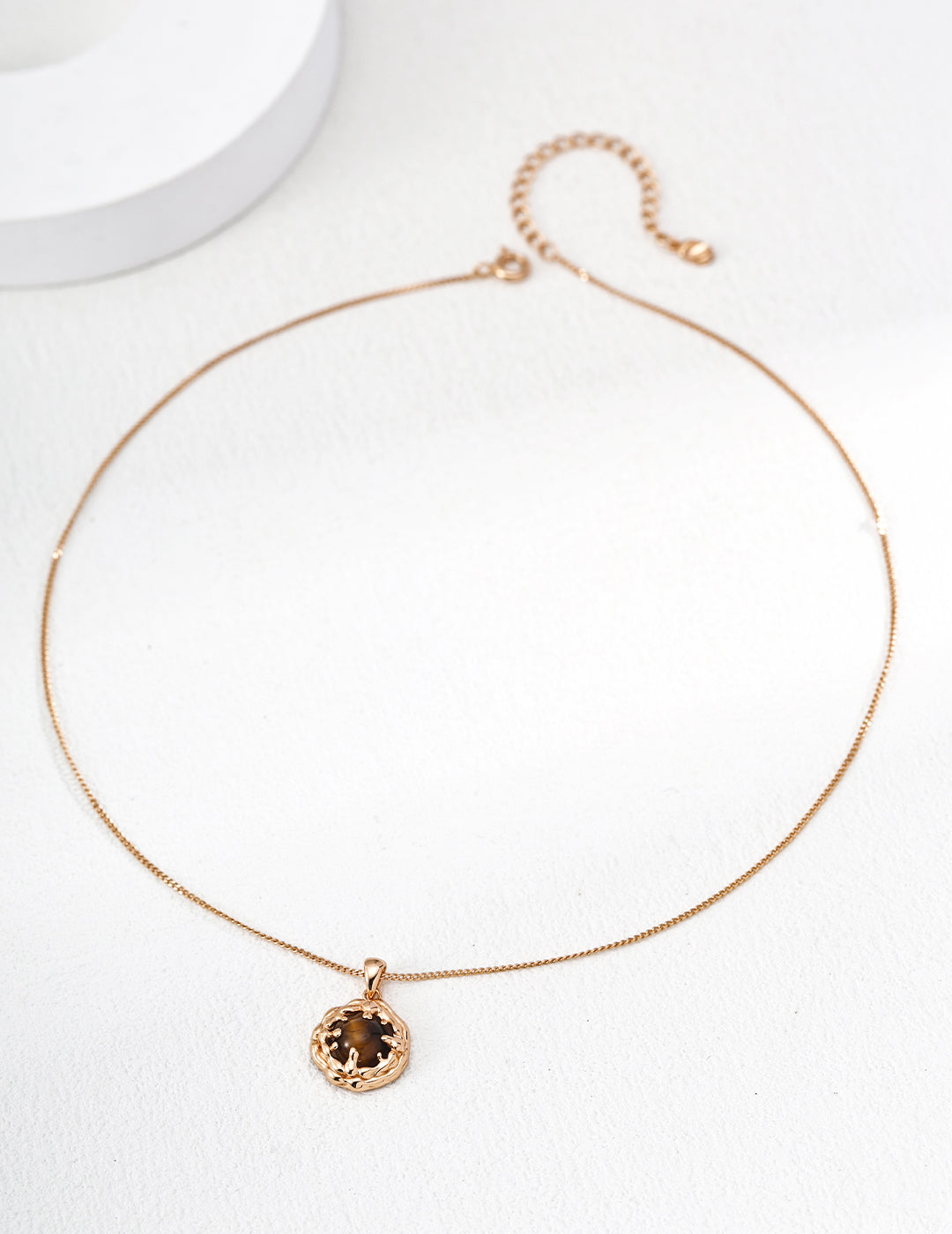 Coral Sea Turquoise Necklace — 18K Gold Vermeil, turquoise, tiger's eye | SENLORE
