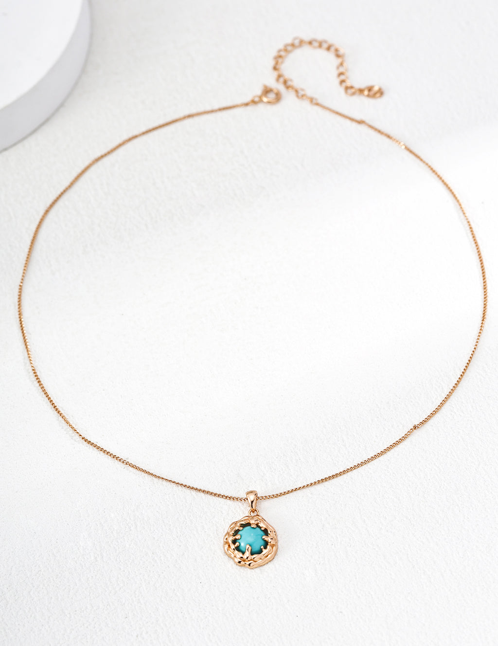 Coral Sea Turquoise Necklace — 18K Gold Vermeil, turquoise, tiger's eye | SENLORE