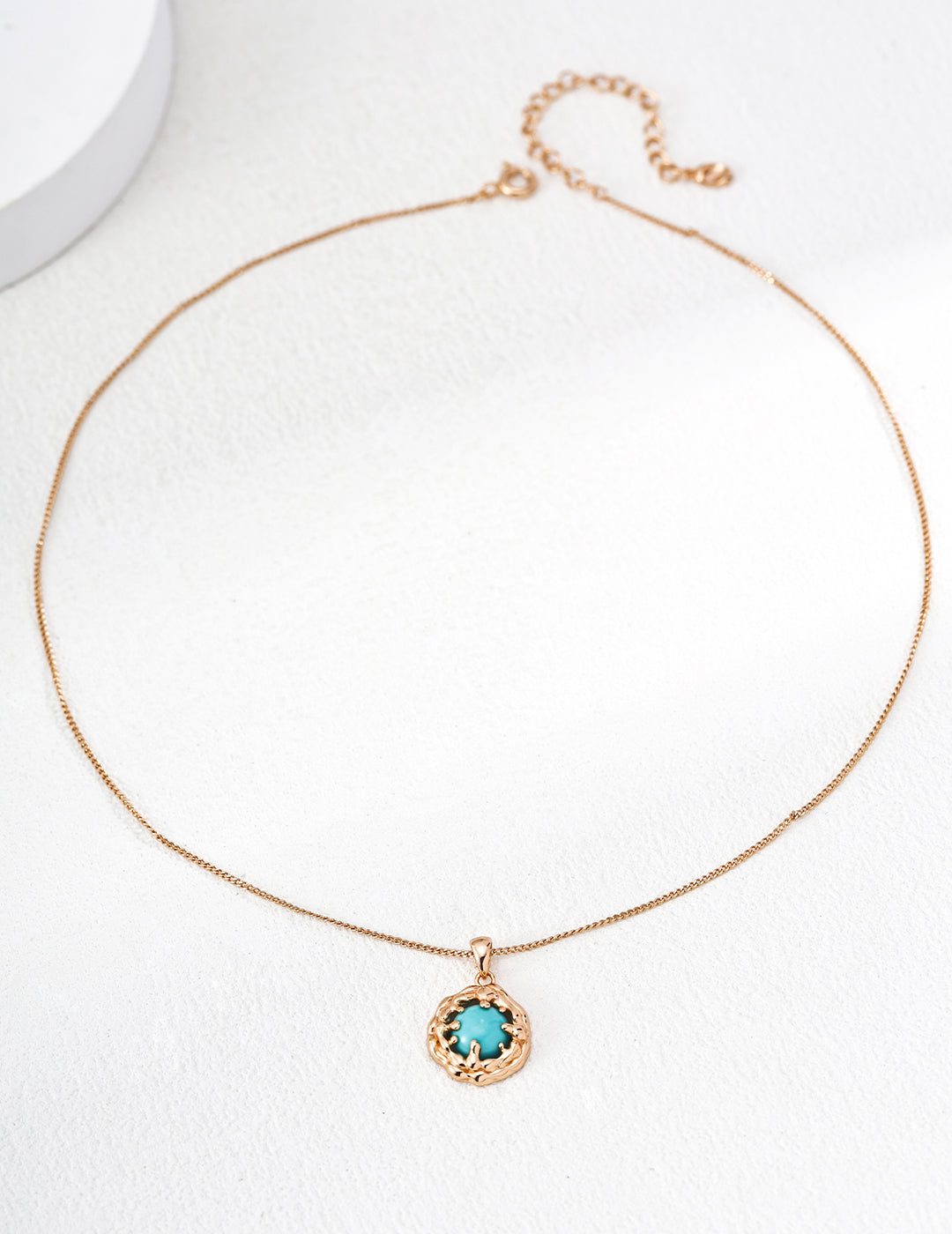 Coral Sea Turquoise Necklace — 18K Gold Vermeil, turquoise, tiger's eye | SENLORE
