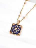 SENLORE Lapis Lazuli Zircon Necklace – Side View