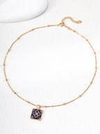 SENLORE Lapis Lazuli Zircon Necklace – Lifestyle Shot