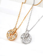 SENLORE Lucky Wheel Pendant Necklace – Side View
