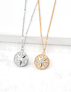 SENLORE Starburst Zircon Necklace – Side View