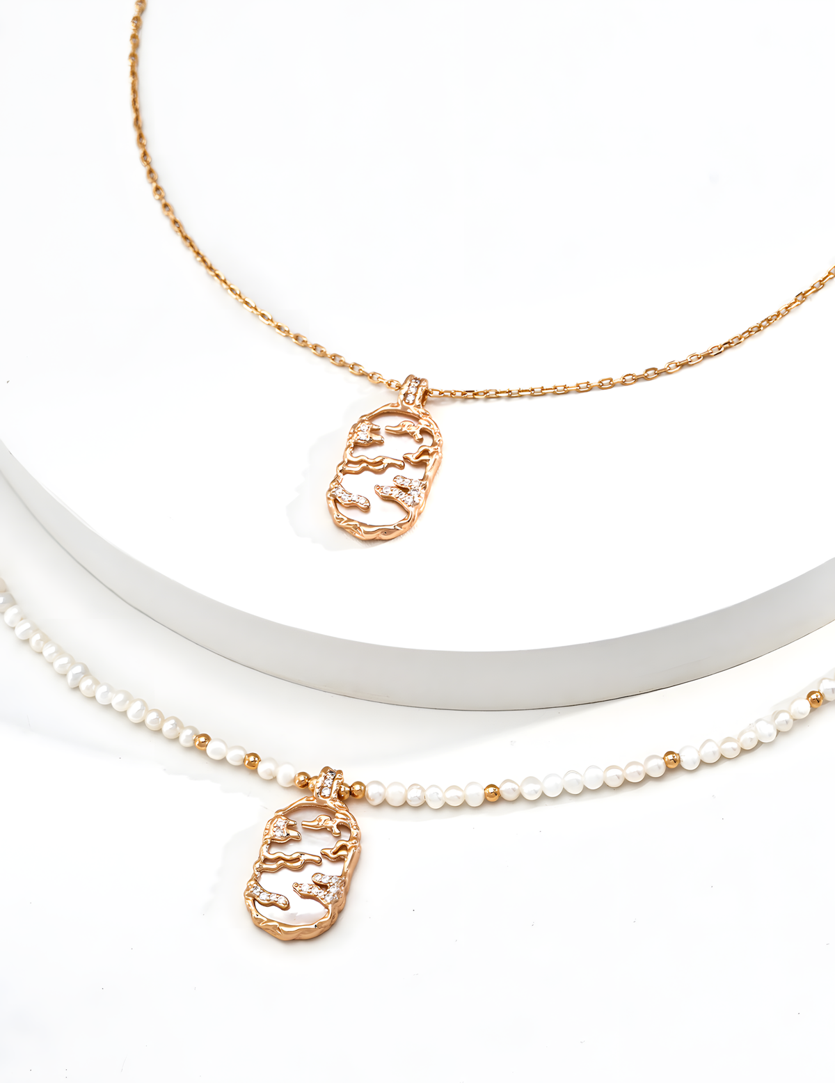 SENLORE Vintage Fuyao Necklace – Front View