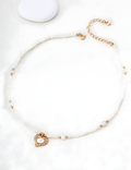 SENLORE Vintage Mother-of-Pearl Necklace – Side View