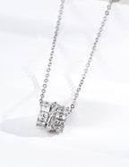 SENLORE Galaxy Zircon Bead Necklace – Side View