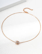 SENLORE Galaxy Zircon Bead Necklace – Lifestyle Shot