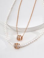 SENLORE Galaxy Zircon Bead Necklace – Lifestyle Shot